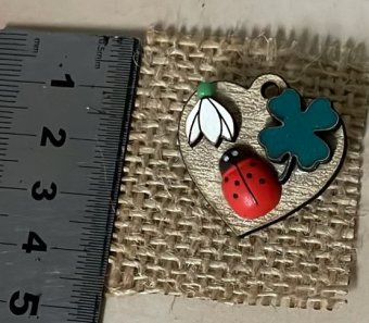 Martisor inima trifoi,ghiocel si buburuza 3lei/buc - 50buc/set